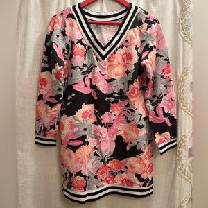 Soho Street Floral Print Sweater